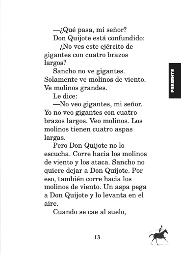 Don Quijote, el ultimo caballero book plus audio Karen Rowan Spanish Language