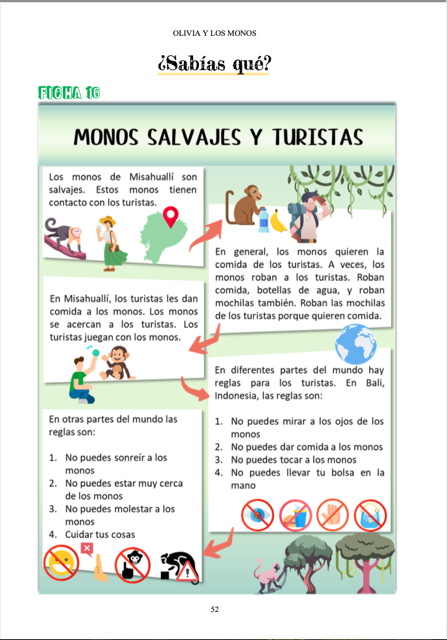 Teacher's Guide Olivia y los monos Verónica Moscoso