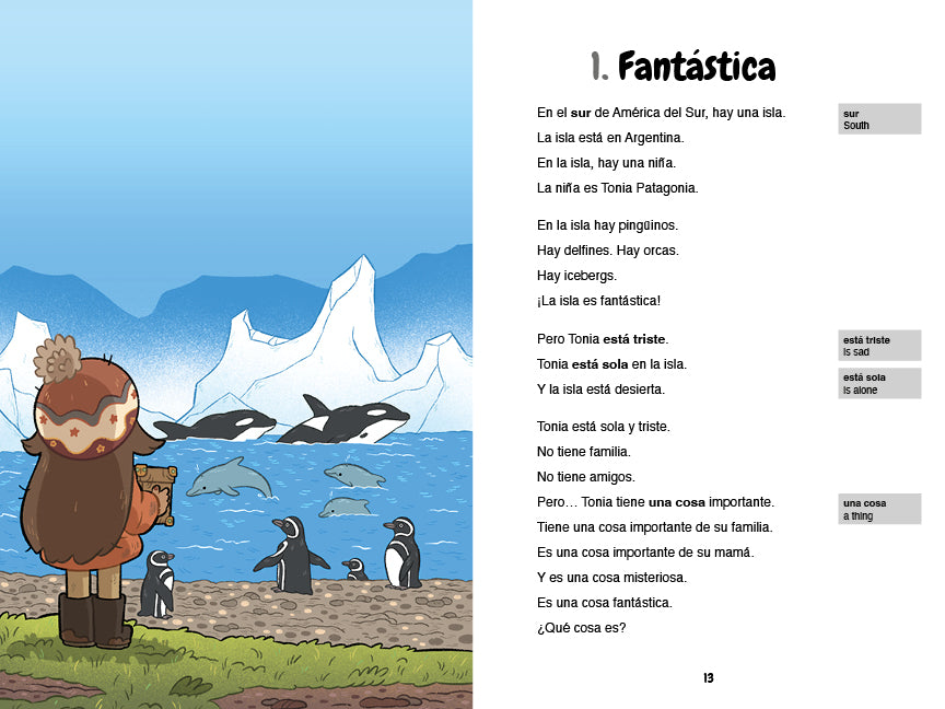 Tonia Patagonia y la caja mágica, by Margarita Pérez García and Patricia Martí Torres (Spanish)
