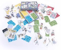 WHO WHAT WHERE HOW:   cards in 6 languages & drawings