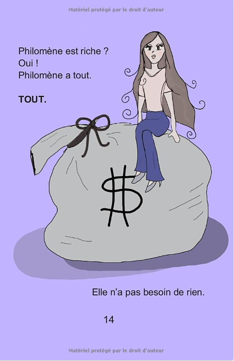 Philomène s'ennuie (color French Edition), by Theresa Jensen